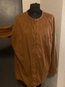 Mango bluzka koszulowa tunika narzutka eco zamsz oversize duża