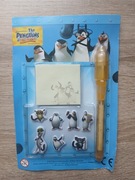 Długopis latarka UV naklejki kartki zestaw