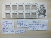 karnet 10szt. znaczki Mi 1935 ODMIANA  2x pasek RFN 1997r. Niemcy BRD **