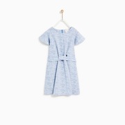 SUKIENKA Z TKANINY STRUKTURALNEJ Z WIĄZANIEM r.116