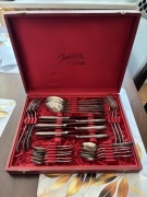 Jubiler Komplet sztućcow platerowanych srebrem