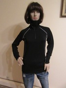 ULVANG bluzka damska czarna ze stójką 80% wełna merino _ S