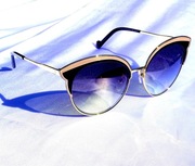 Okulary damskie przeciwsłoneczne LIU JO LJ113S sunglasses PLATYNA kocie