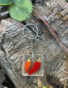 Brelok z żywicy i papryki chili, kwadratowy