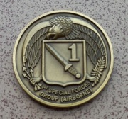 Coin SPECIAL FORCES GREEN BERET 1ST SFG