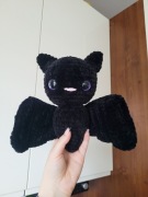 Nietoperz pluszak na szydełku 21cm - handmade