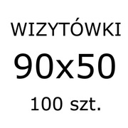 Wizytówki 90x50 100 szt. STANDARD
