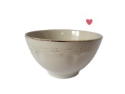 Minimalistyczna miseczka Ambition – kremowa, rustykalny styl 