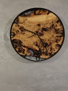 Zegar czeczota topoli i metalu