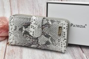 Portfel skórzany damski Patrizia wielokolorowy Grey Orange