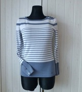 S.Oliver bawełniany lekki sweter w prążki S