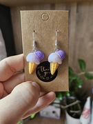 Kolczyki lody lody w rożku 