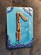 Obraz dekoracyjny z runą Laguz 15x10