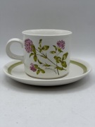 Ceramiczna filiżanka ze spodkiem Wild Flowers Royal Worcester Palissy
