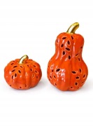 Dynie ceramiczne lampki LEDozdoba ceramiczne dekoracja 2 sztuki