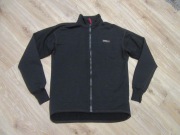 JANUS PRO bluza męska czarna na zamek wycięcia na kciuk wełna merino_ M