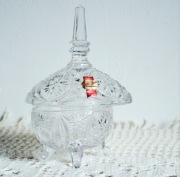 Kryształowa Bomboniera Anna Hütte – Vintage / West Germany