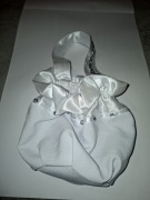 Torebka komunijna woreczek z diamencikami