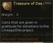 Lineage 2 L2 Dex x50 UNION - 500 TOD