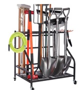 Stojak na narzędzia ogrodowe Sinoer 3-poziomowy na kółkach