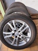 Używane aluminiowe felgi 6,5 J x 16, H2, z oponami letnimi 205/55/16, 91V