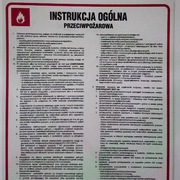 INSTRUKCJA ogólna PRZECIWPOŻAROWA