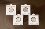 Zestaw 4 monet - Wielka Brytania 1 funt