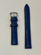 Pasek do Zegarka 16 niebieski Skóra Ekologiczna
