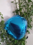 Balon niebieski z metalicznym połyskiem 60 cm
