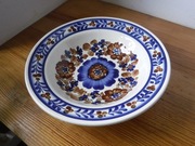 Głęboki duży talerz Włocławek ręcznie malowany ZOBACZ 