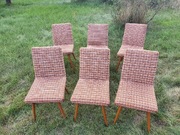 Krzesła Patyczaki PRL oryginalne 6 szt.