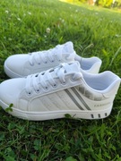 Nowe Męskie Sneakersy | Białe z Paskami | Rozmiar 39