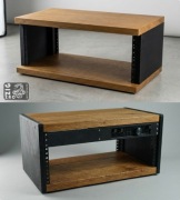 Szafa Rack 19" 4U studio studyjna cabinet dąb ciemny Stirling 