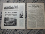 zestaw 2szt. oryginalna ulotka SOLIDARNOŚĆ Gdańsk '80 biuletyn strajk PRL