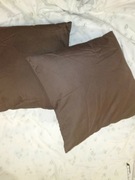 Poduszki dwie  kwadratowe braz