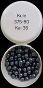 Kule ołowiane kal. 36 (375) 102 szt.