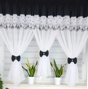 Firanka trzy kokony 200 x 150 koronka hafty