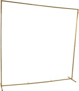 Łuk weselny kwadratowy dekoracja na wesele, imprezę, tło (złoty)