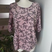 Bluzka damska welurowa blady róż, Pepco, rozmiar L – bardzo dobry stan