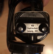 Stare zabytkowe słuchawki radiowe do radiostacji 5 Ohm wojskowe