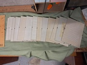 13 szt. używanych szklanych antyramek 15x21 stan db+