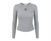 SELF LOVE SELFLOVE Longsleeve TOP CHICAGO GRAY SZARY MELANŻ Rozmiar 36