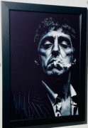 Plakat Scarface Tony Montana w ramce 32x22 cm obraz filmowy premium
