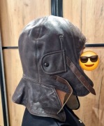 Kolekcjonerski Hełm Lotniczy Czapka Pilot Zimowa II WŚ (Austriacki Zbiór)