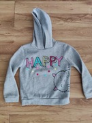 Bluza szara z kapturem happy 116
