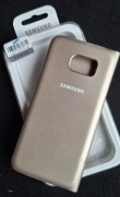 Oryginalne etui Samsung Galaxy S7 - Flip Wallet złoty. NOWE!
