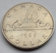 KANADA 1 Dollar 1969 okołoMENNICZA 