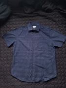 Yves Saint Laurent koszula męska YSL krótki rękaw wzór premium bawełna