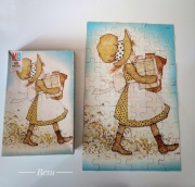 Puzzle Holly Hobbie MB Milton Bradley American Greetings 1976 PRL lata 70te