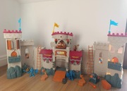 Zamek Imaginext Fisher Price rycerze + akcesoria zamęk interaktywny
